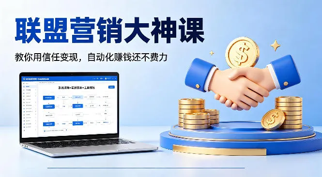 联盟营销大神课，教你用信任变现，自动化賺钱还不费力【原创双语字幕】-706资源网