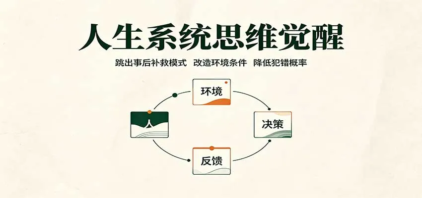 人生系统思维觉醒：跳出事后补救模式，改造环境条件，降低犯错概率-706资源网
