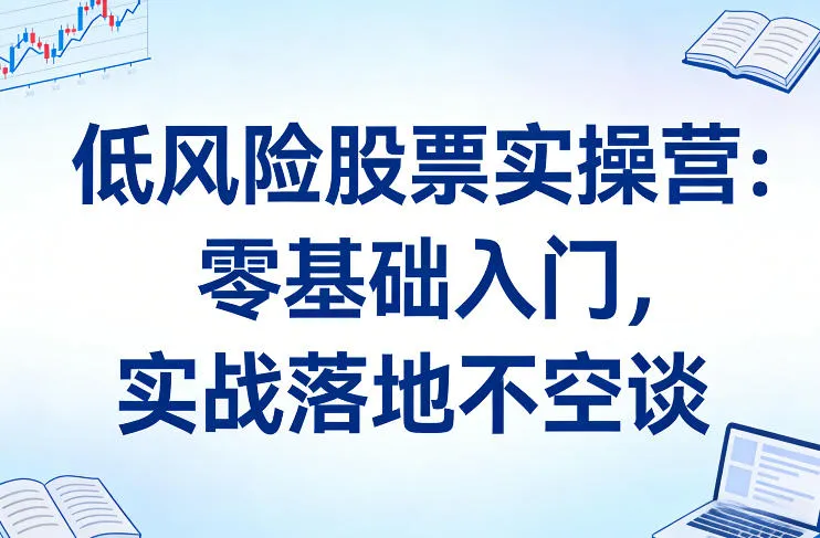 低风险股票实操营：零基础入门，实战落地不空谈-706资源网