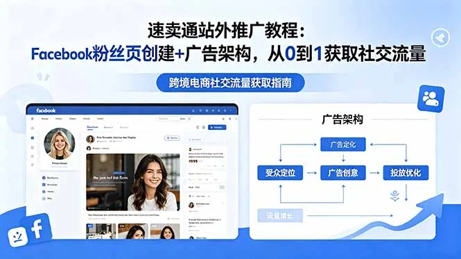 速卖通站外推广教程：Facebook粉丝页创建+广告架构，从0到1获取社交流量-706资源网