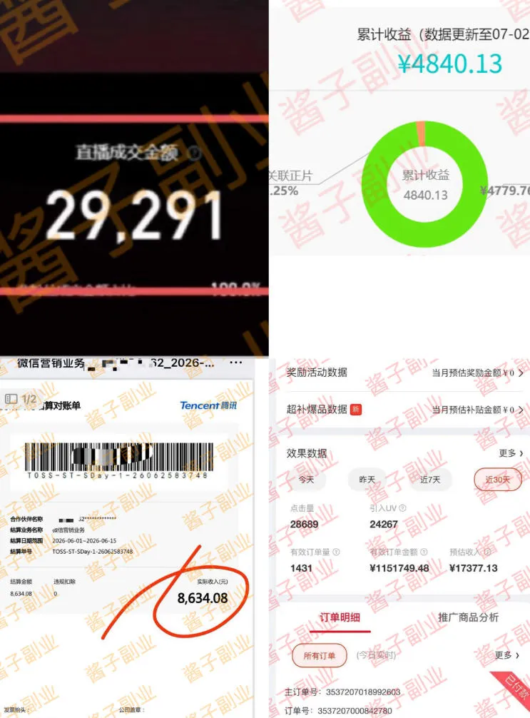 985十年互联网老兵亲测：2026年多个真实落地副业项目，手把手带你搭建被动收入管道(淘宝无人直播、TK拉新、代运营、CSGO……)【揭秘】-706资源网