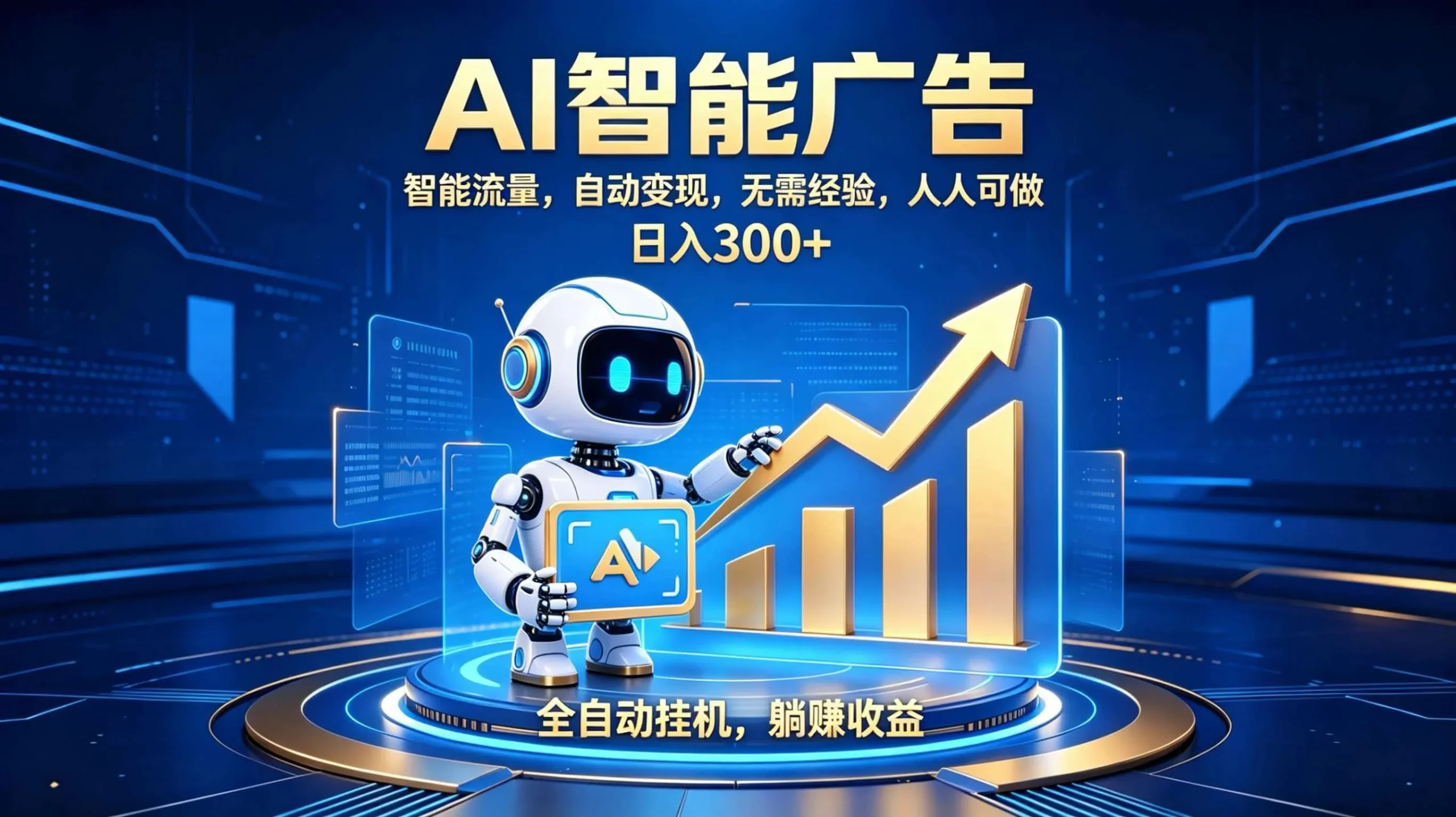 轻资产新赛道，全自动AI广告，打造持续收益-706资源网