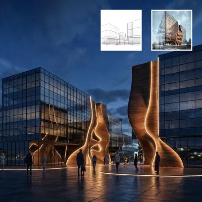 建筑体块设计迁移（需传参考图）-706资源网