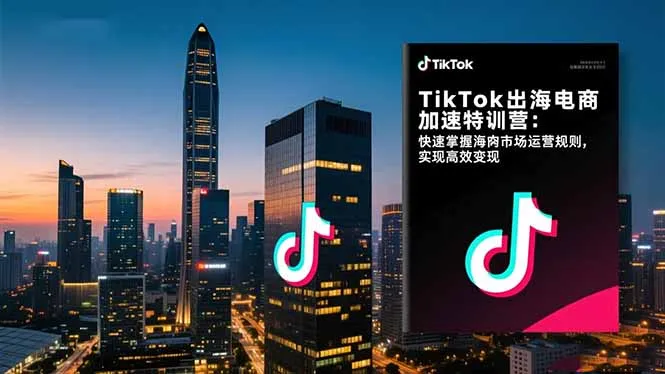 TikTok出海电商加速特训营-更新:快速掌握海外市场运营规则,实现高效变现-706资源网