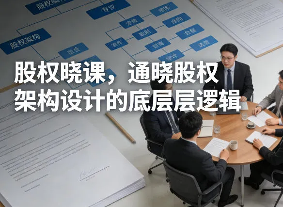 股权晓课，通晓股权架构设计的底层逻辑-706资源网