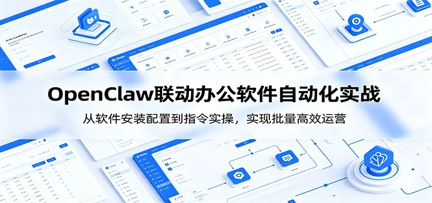 OpenClaw自动化实操课：从软件安装配置到指令实操，实现批量高效运营-706资源网
