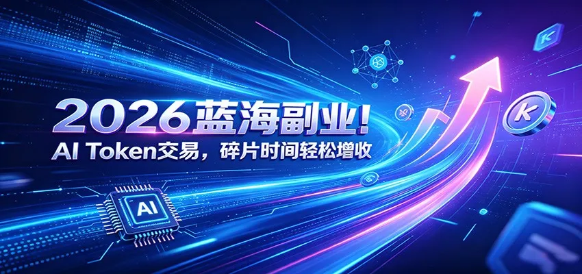 2026蓝海副业！AI Token交易，碎片时间轻松增收-706资源网