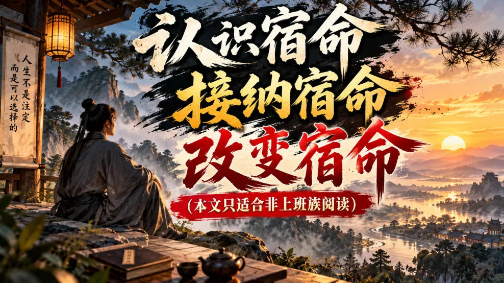 某公众号付费文章：认识宿命，接纳宿命，改变宿命（本文只适合非上班族阅读）-706资源网