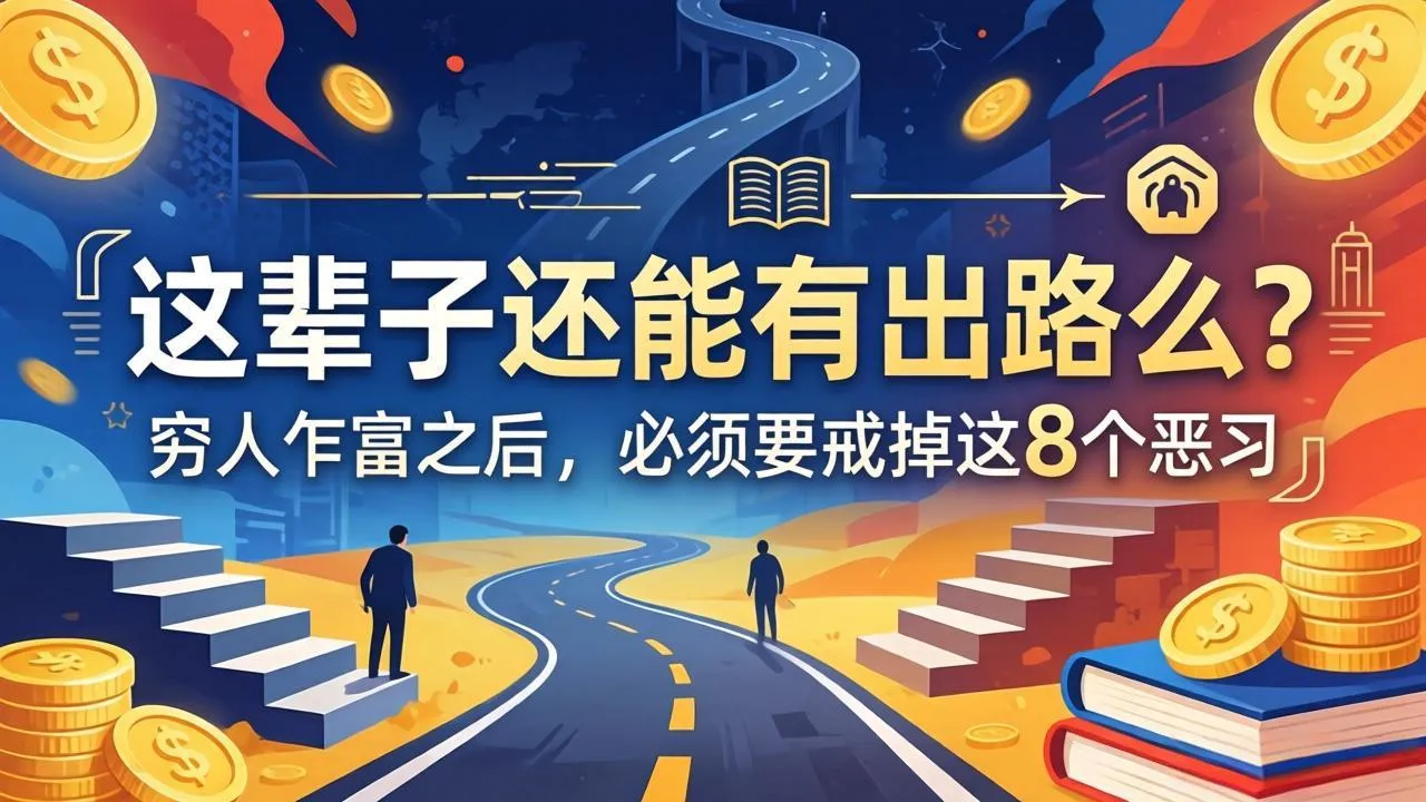 关于人生两篇付费文章【这辈子还能有出路么？】【穷人乍富之后，必须要戒掉这8个恶习】-706资源网