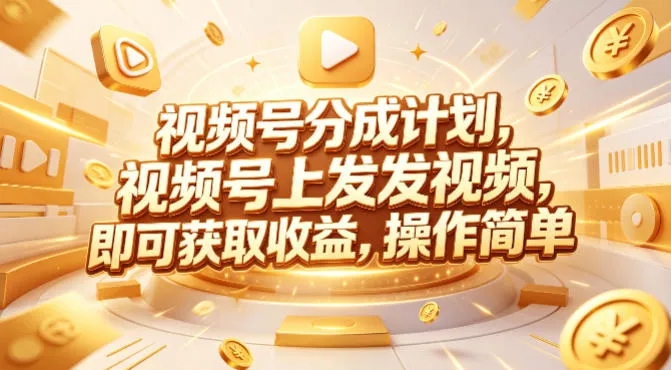视频号分成计划，599元众筹的Red团队课程，视频号上发发视频，即可获取收益，操作简单-706资源网