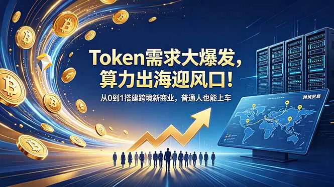 Token需求大爆发,算力出海迎风口!从0到1搭建跨境新商业,普通人也能上车-706资源网